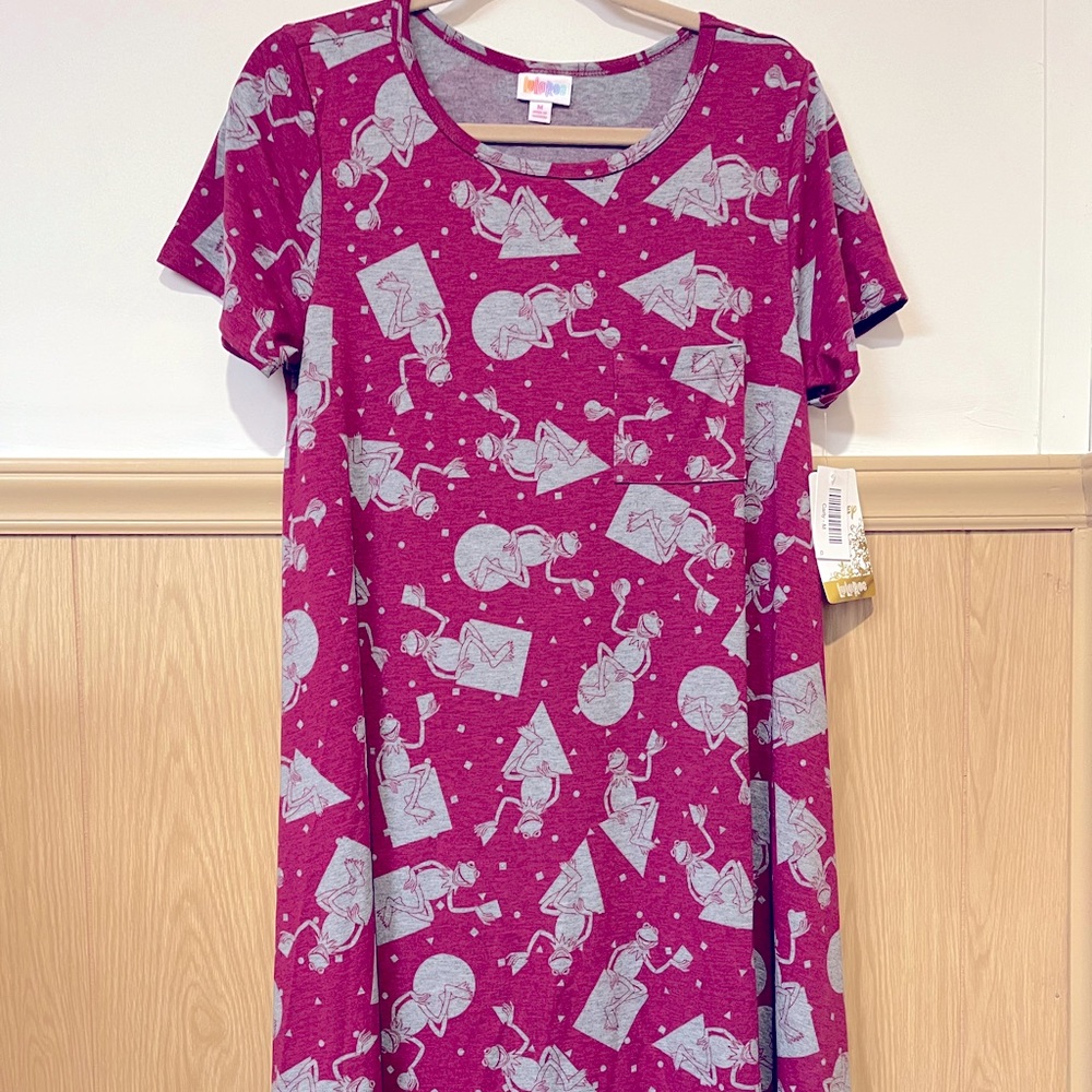LuLaroe Disney Kermit the Frog Carly Med.